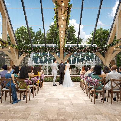 Chapel House Estate unveils its new glass courtyard for weddings